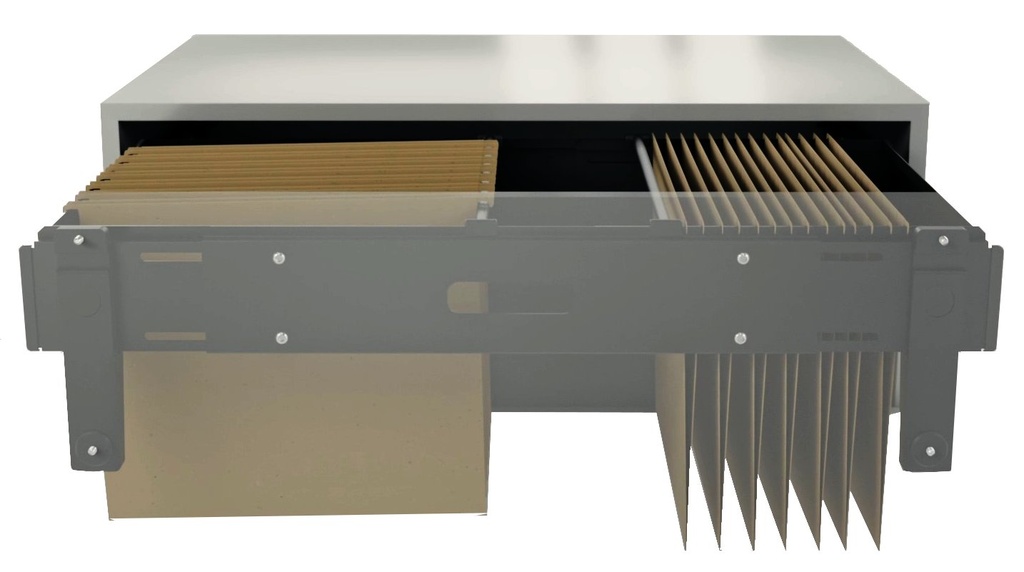 Herraje para fijación frontal cajón (unidad)