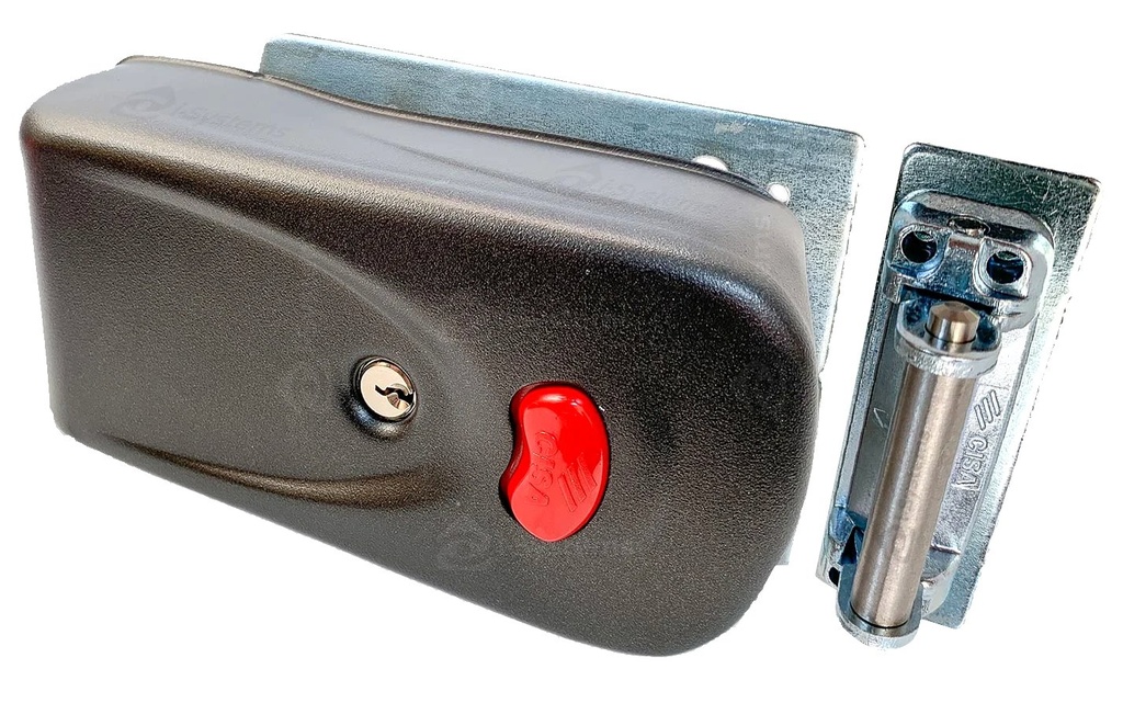 Cerradura ELETTRIKA sobreponer llave interior/pulsador interior/cierre día puerta metálica