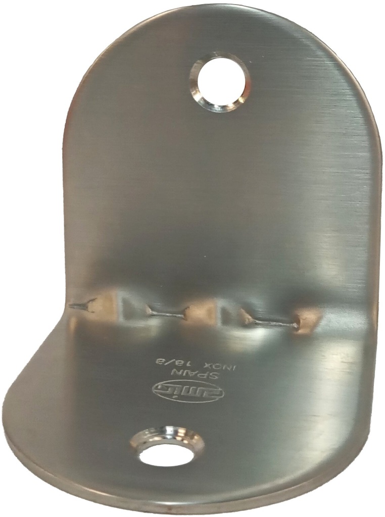 ESCUADRA 52X52X50 C/RDO. ACERO INOX