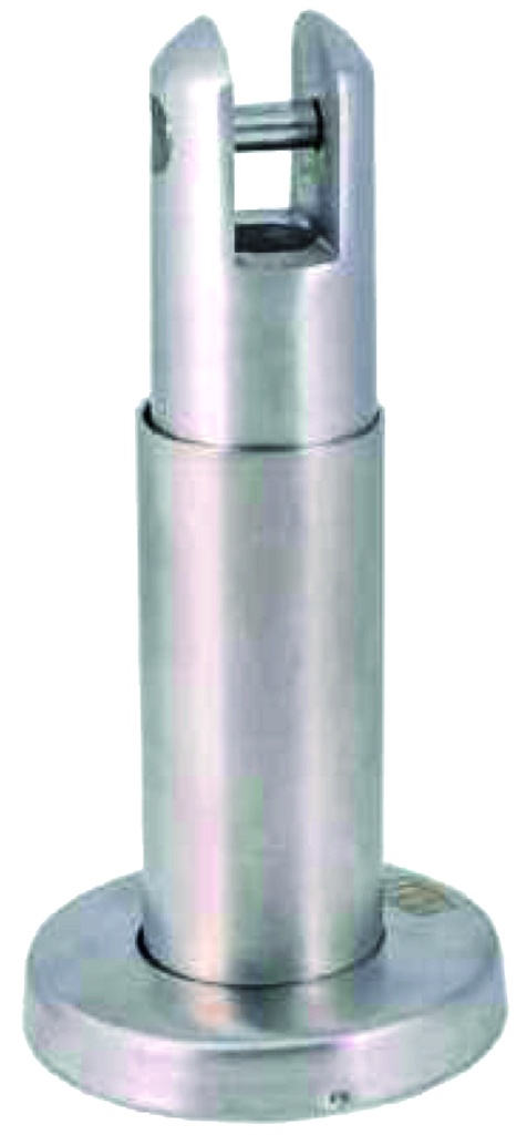 Pata (12001) roseta Ø 62 SP.13,5 mm. reg.110 a 180 mm. inox.304