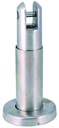 Pata (12001) roseta Ø 62 SP.13,5 mm. reg.110 a 180 mm. inox.304