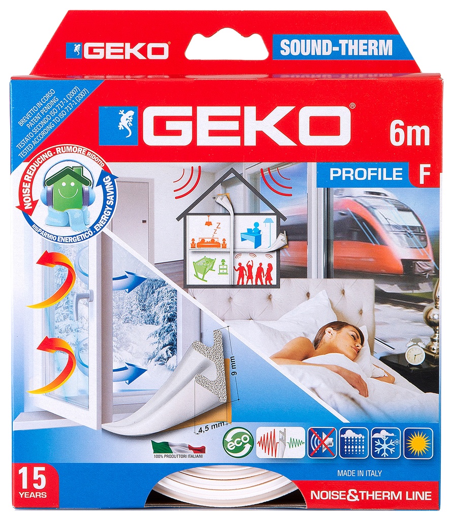 JUNTA ADH.AISLANTE Y TERMO-ACUSTICA BLANCA 6 M. 