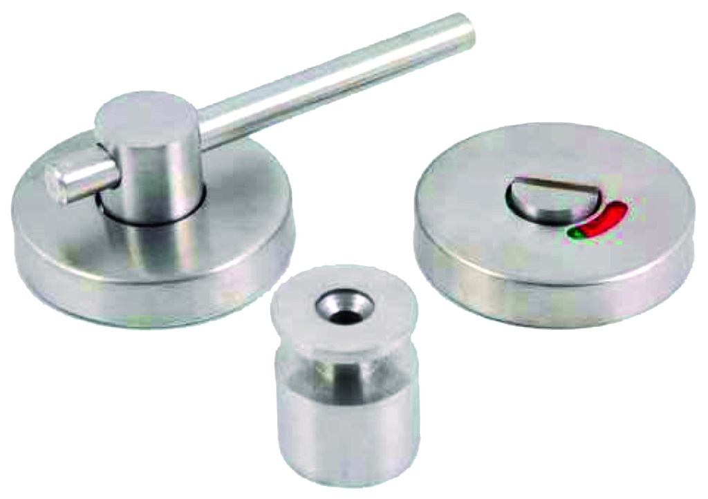 Cierre varilla "I"(12021) completo placa Ø 52 indicador ocupado a.inox.