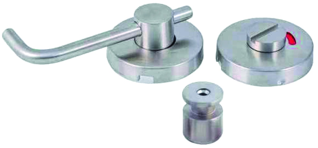 Cierre varilla "L"(12018) completo placa Ø 52 indicador ocupado a.inox.