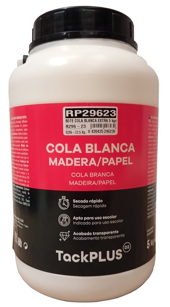 Bote cola blanca extra 5 kgs