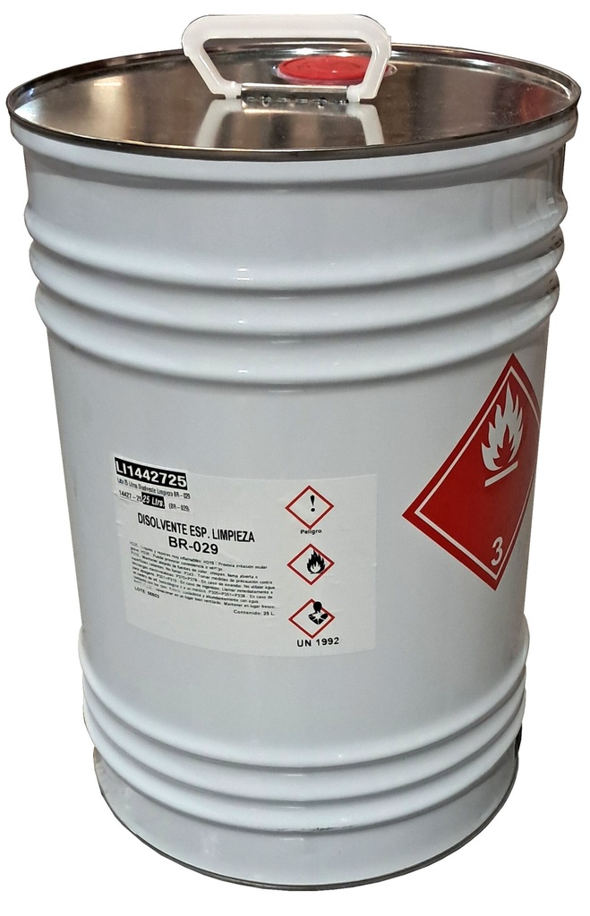 Lata 25 litros disolvente limpieza BR-029