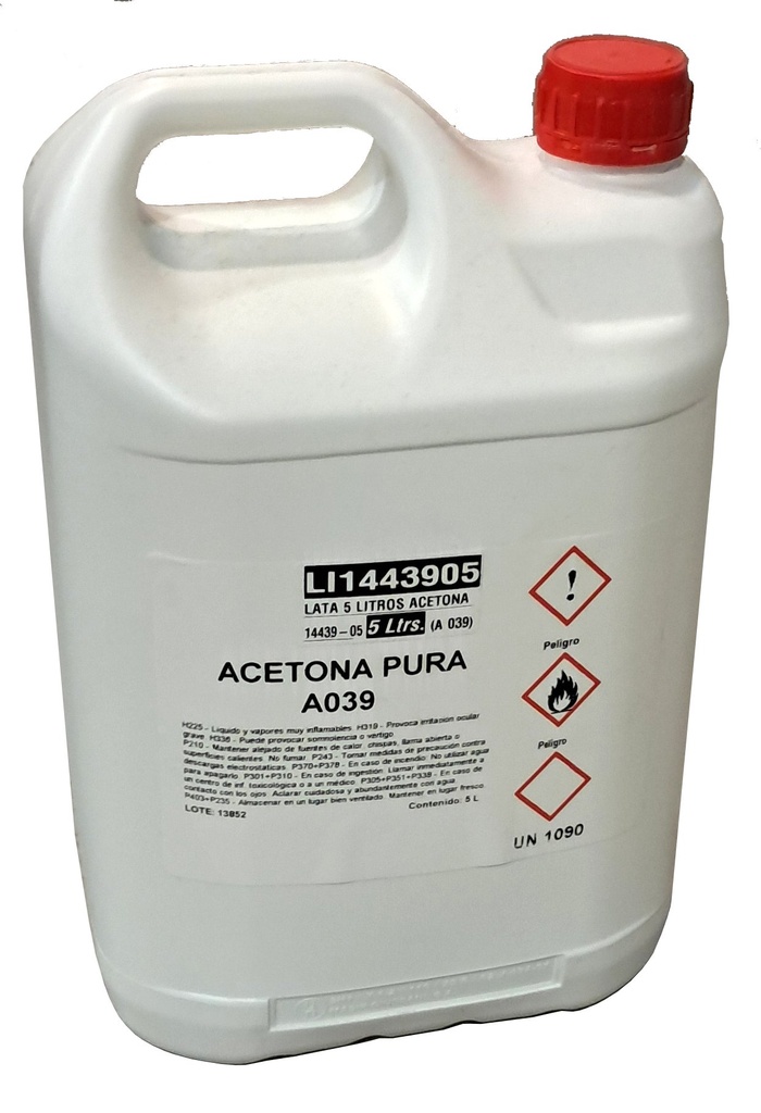 Lata 5 litros acetona