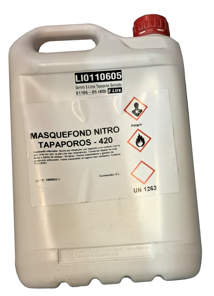 Garrafa 5 litros tapaporos satinado