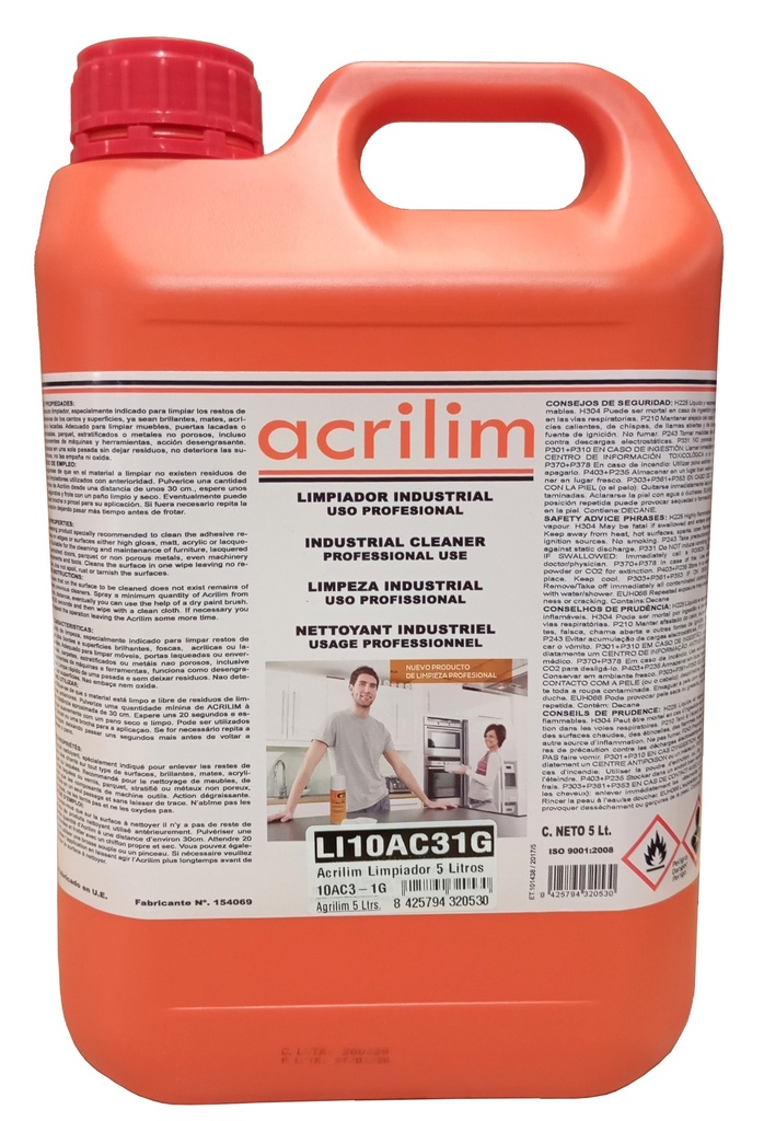 Acrilim limpiador 5 litros
