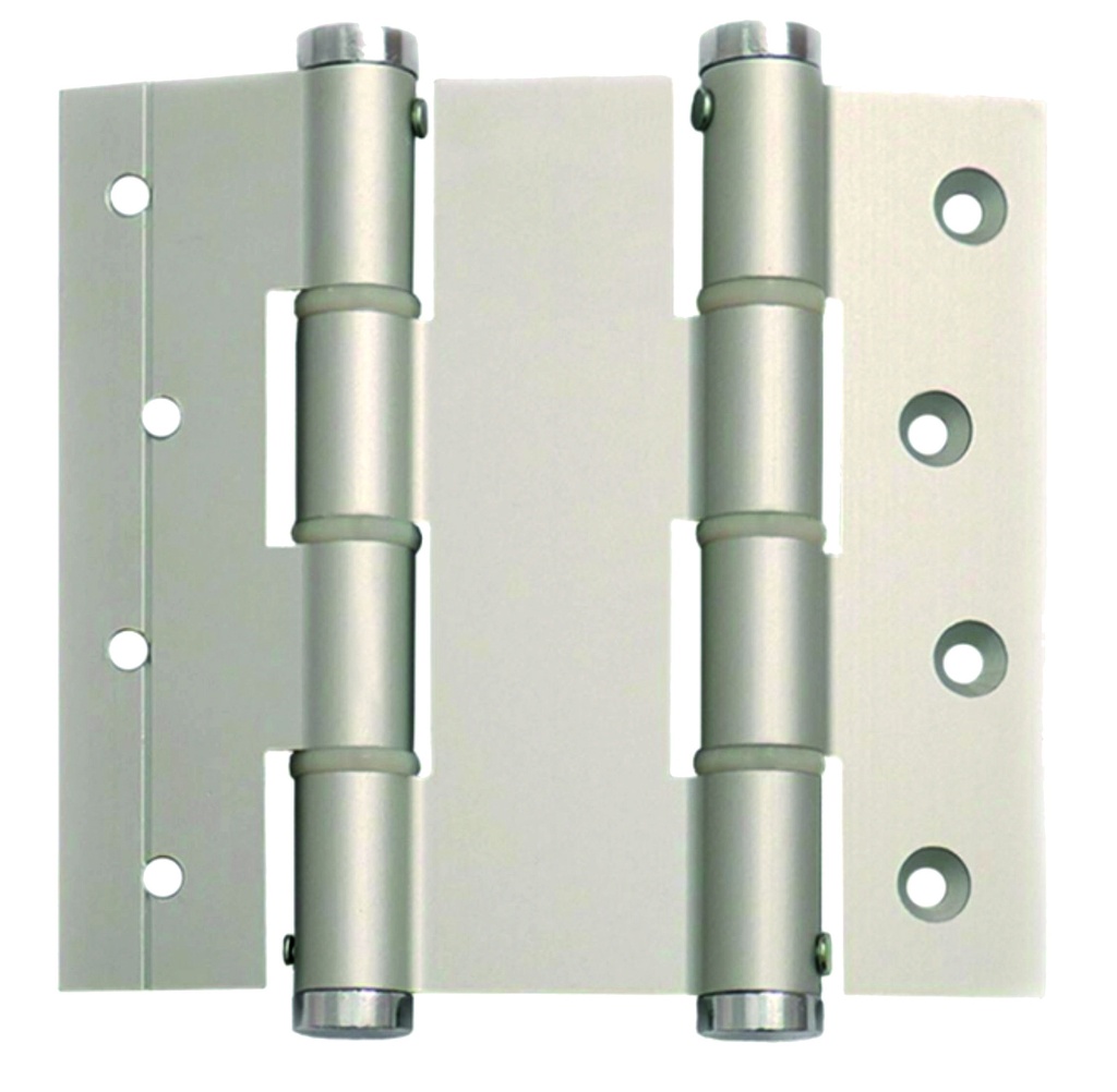 Estuche 2 unidades bisagra doble acción 120x40 inox