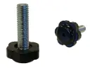 Nivelador Ø 22 rosca M-8x28 largo total  38 mm. SIN corte destornillador