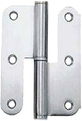[BI6010086317D] Bisagra pernio 100x86x3mm. pala estrecha redonda a.inox.sat. dcha.