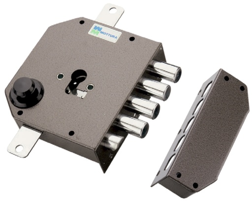 [CS6303812I] CERRAD.GOLPE-LLAVE S/BOMBILLO ESMAL.C/VA.IZD