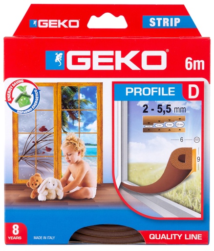 [JU100064] JUNTA CAUCHO EPDM ADH.TIPO D 9X6 MM. 6 M MARRON