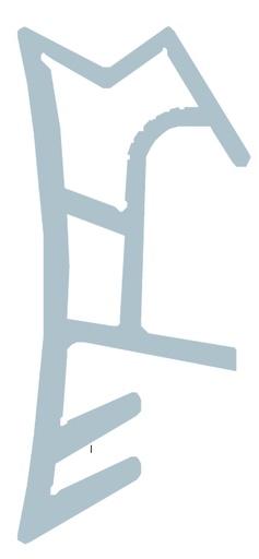 [JU14282] Mtos.junta goma A142K aislar marron