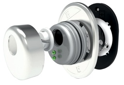 [AC941152506] Escudo Ø 50 "DEFENDER" 3,5 mm. altura 25+embellecedor cromo satinado