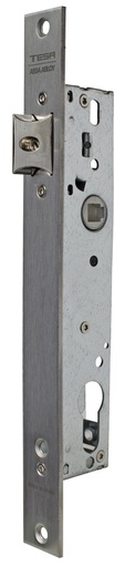 [PI2215350AI] Picaporte embutir 174x48 mm. aguja 35 mm. golpe solo acc.cuadradillo fte.recto a.inox.