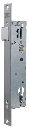 [PI2215BE30AI] Picaporte embutir 174x43 mm.ancho 15 mm. aguja 30 mm. golpe solo acc.cuadradillo fte.recto a.inox.