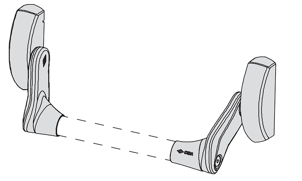 Cerradura antipanico embutir FAST PUSH 1 punto cofres grises sin barra