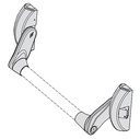 Cerradura antipanico sobreponer FAST PUSH 1 punto cofres negros sin barra