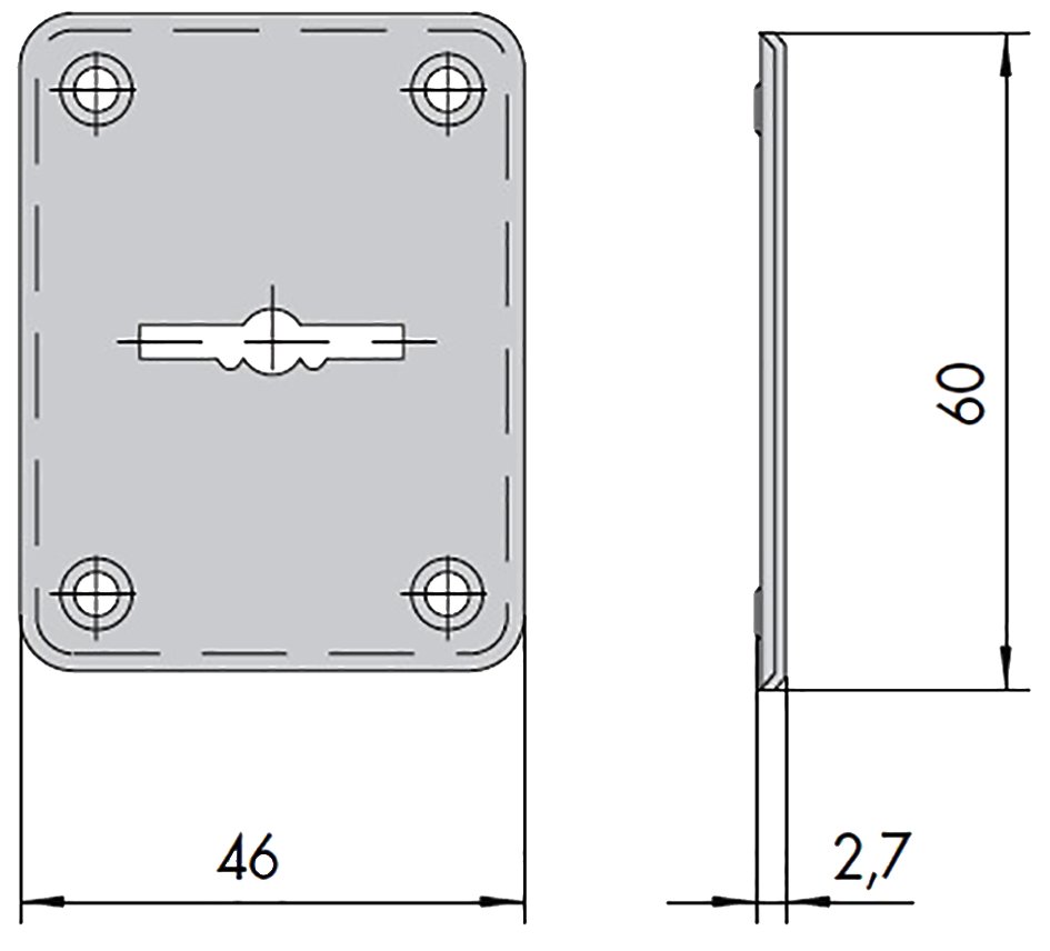 Embellecedor exterior entrada llave dorado