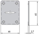 Embellecedor exterior entrada llave dorado