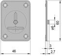 Embellecedor interior protector entrada llave dorado