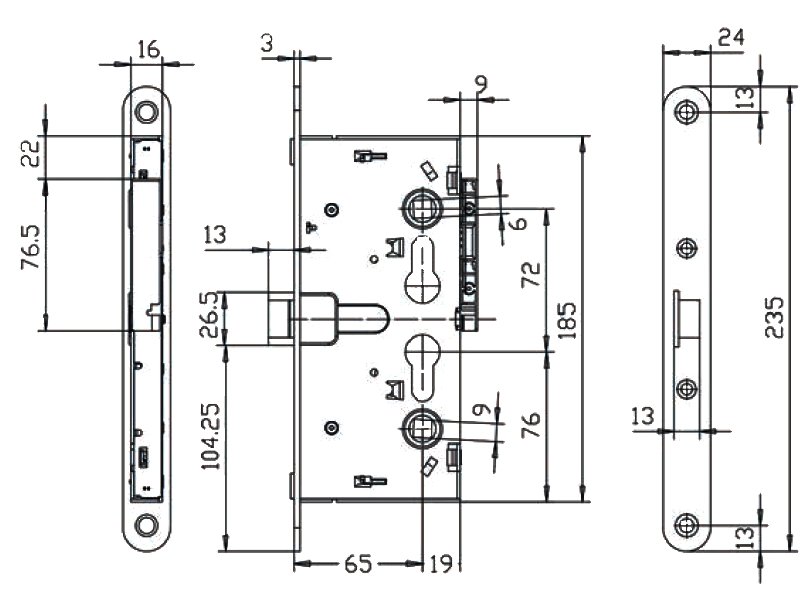 CERRAD.ELECT.EMB.SOLO PICAP. INVERTIDO AG.65 DCHA.