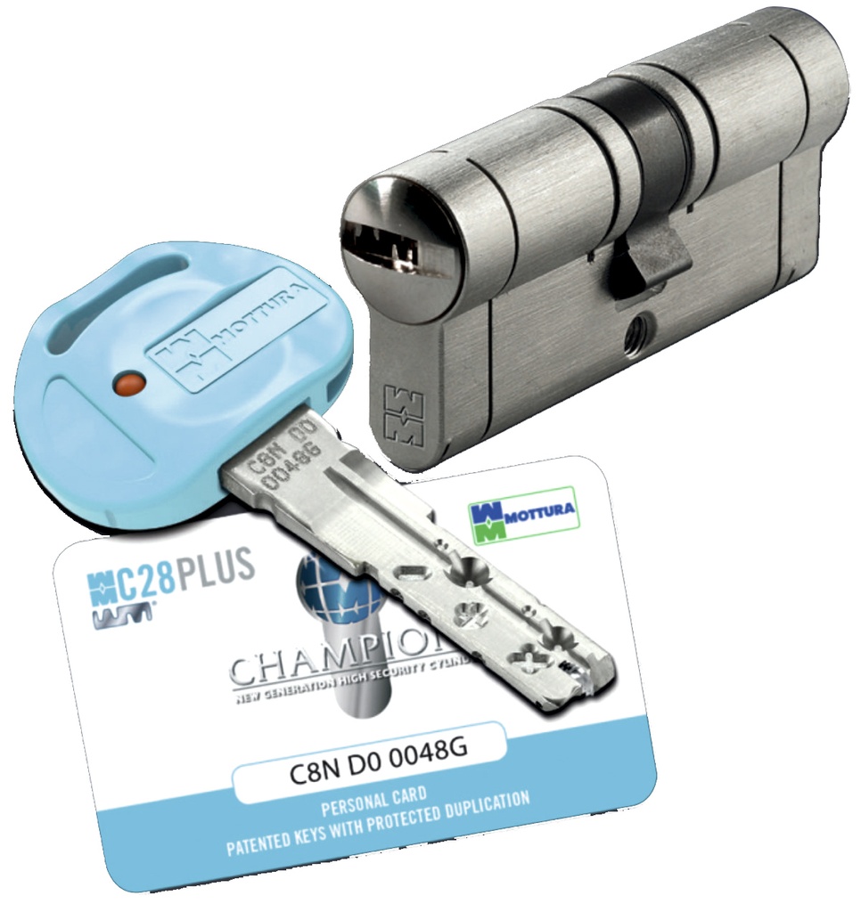 Bombillo P8 "C" 112 mm. (41x71) 5 llave níquel satinado 