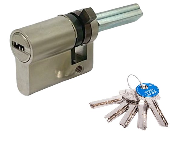 Bombillo T60 40 mm. (30x10 mm.) llave/cuadradillo níquel serie 3520