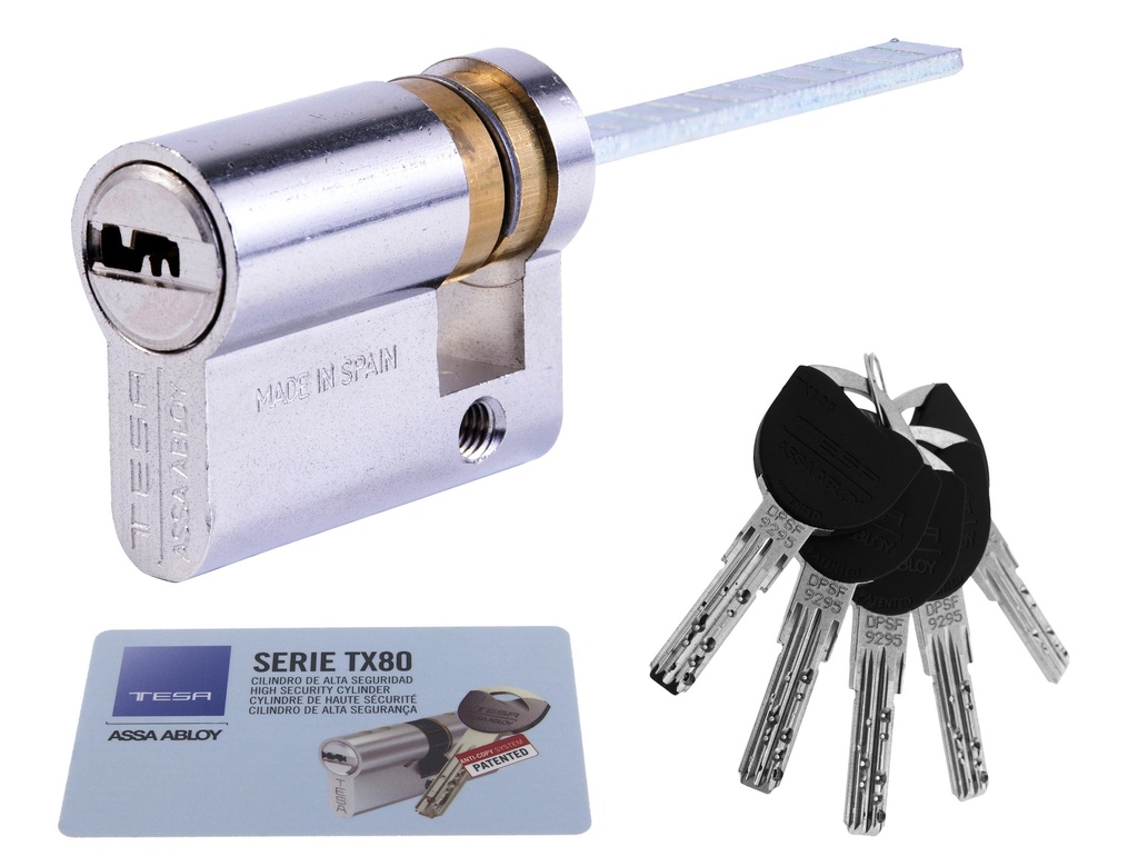 Bombillo TX80 40 mm. (30x10 mm.) espadín 50 mm. níquel