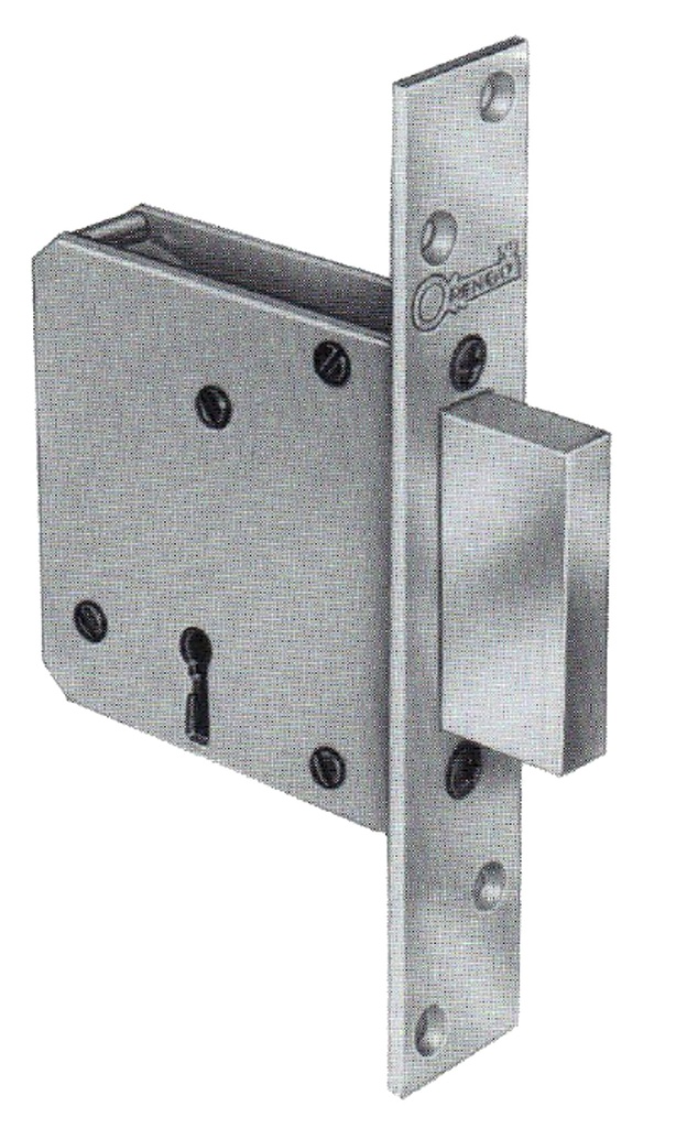 CERRADURA EMB.LLAVE SOLA 60 MM. 6 GORJAS