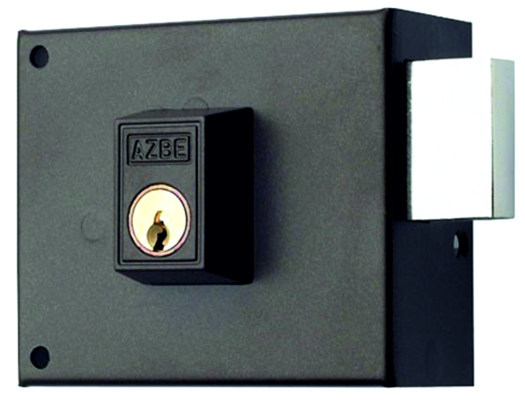 CERRADURA SOBREP.PESTILLO NIQ. 80 IZDA.