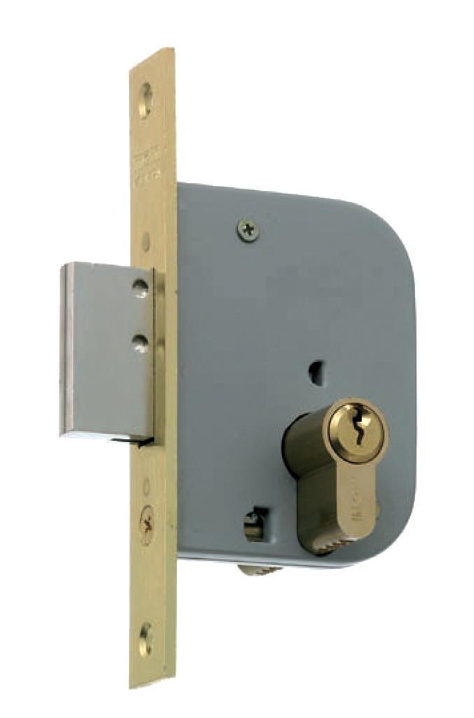 CERRADURA EMB.LLAVE SOLA FTE.CROMO 45 MM