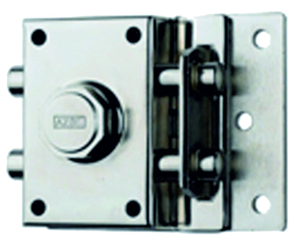 CERROJO SEGURIDAD 2 PESTILLOS NIQUEL