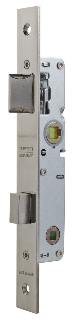 Cerradura embutir 174x27 mm. aguja 13,50 mm. golpe-palanca acc.condena-cuadradillo cincada