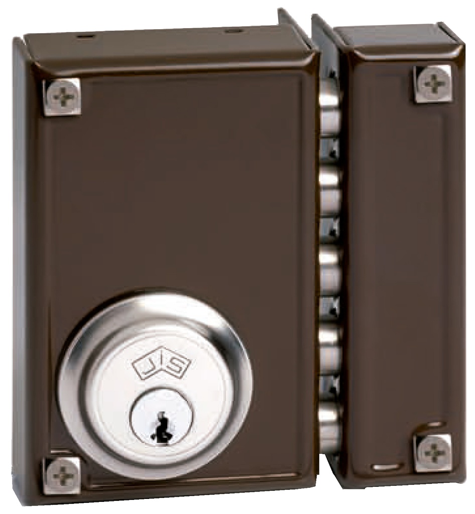 CERRADURA SOBREP. LLAVE SOLA 5 BUL. IZDA.