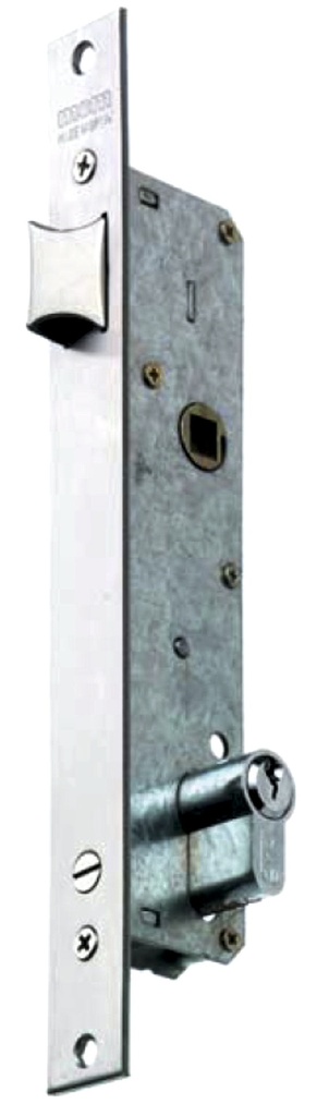 CERRADURA METALICA CUAD.-LLAVE INOX DE 25