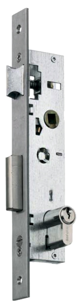 CERRAD.PALANCA DESLIZ.EMB.CUAD.-LLAVE FTE.INOX.25