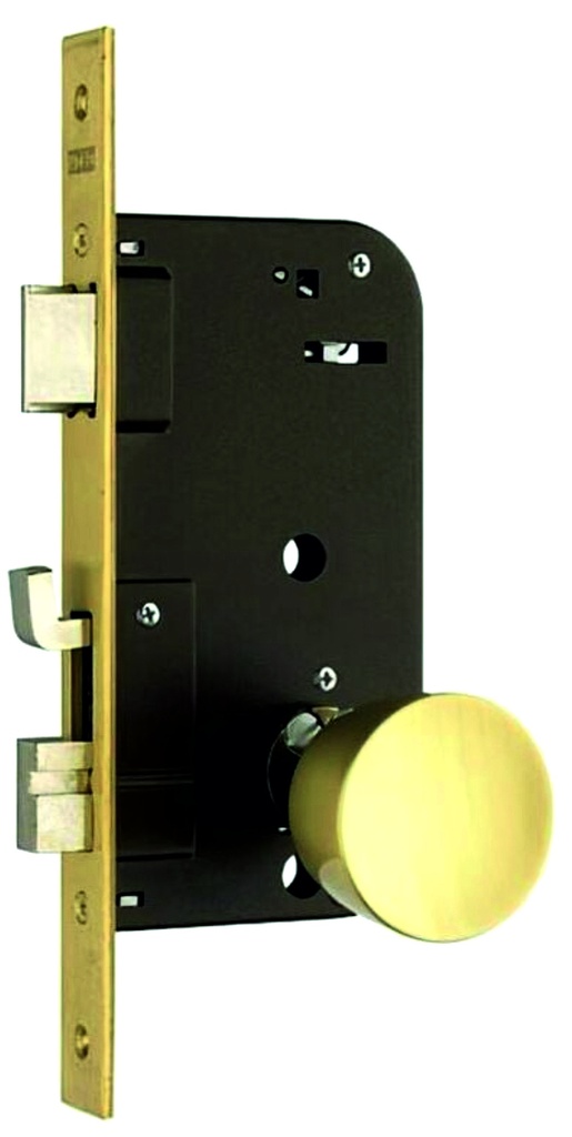 CERRADURA EMB.LLAVE EXT.POMO INT. LATON