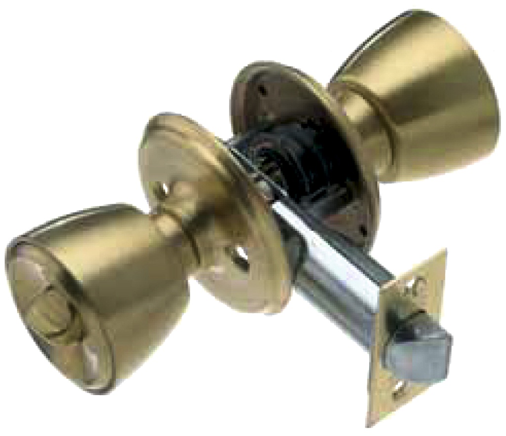 CERRADURA POMOS INT.COND.A.INOX. 60 MM.