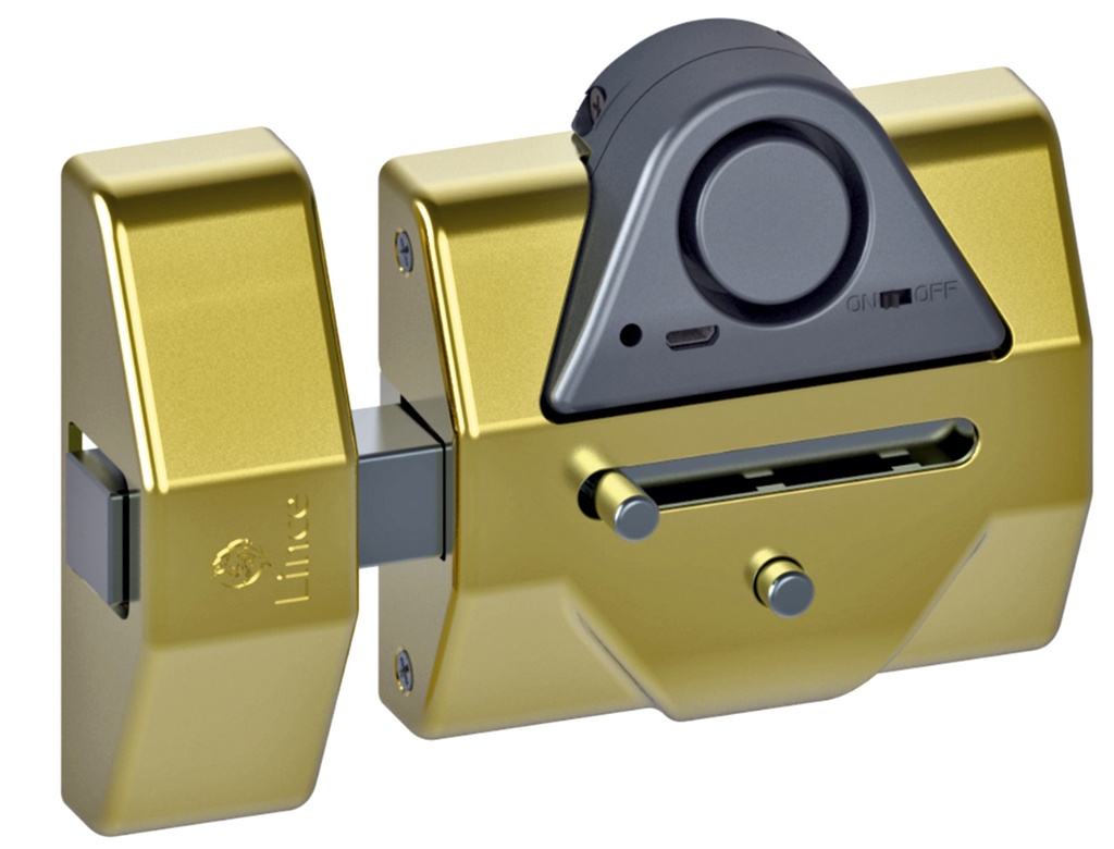 CERROJO BOMBILLO 60 CON ALARMA MULTIP.H.CROMO MATE