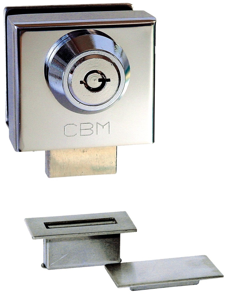 CERRAD.SUELO P.CRISTAL CM LL.TUB.INOX