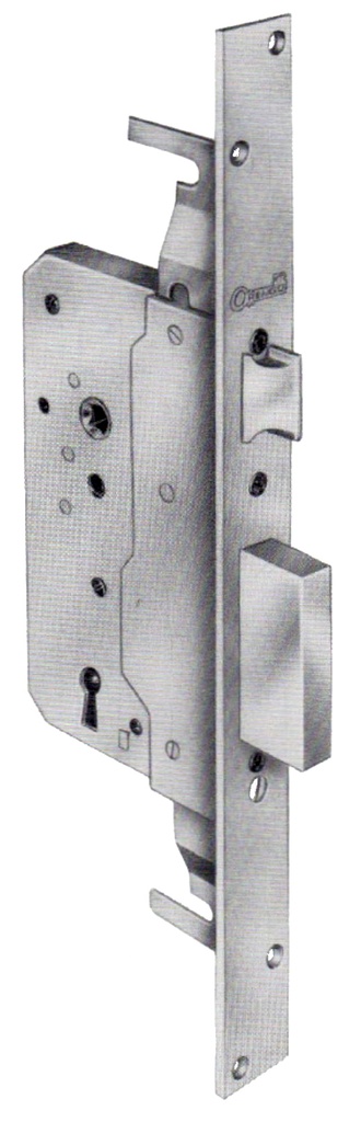 Cerradura embutir fte.30x345 golpe-llave borja 60 mm. sin varillas