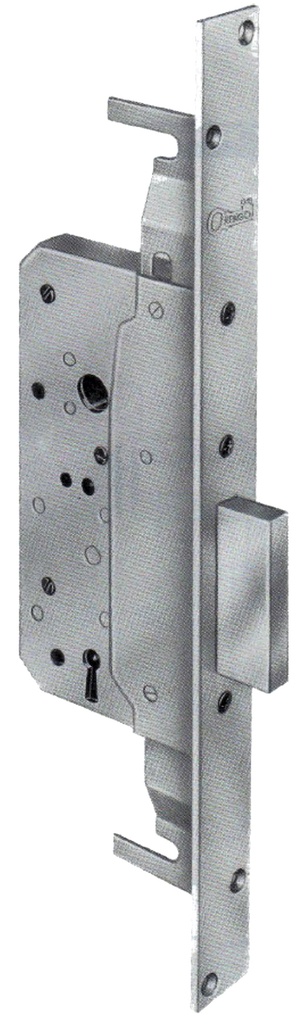 Cerradura emb. llave sola 60 mm. sin varillas