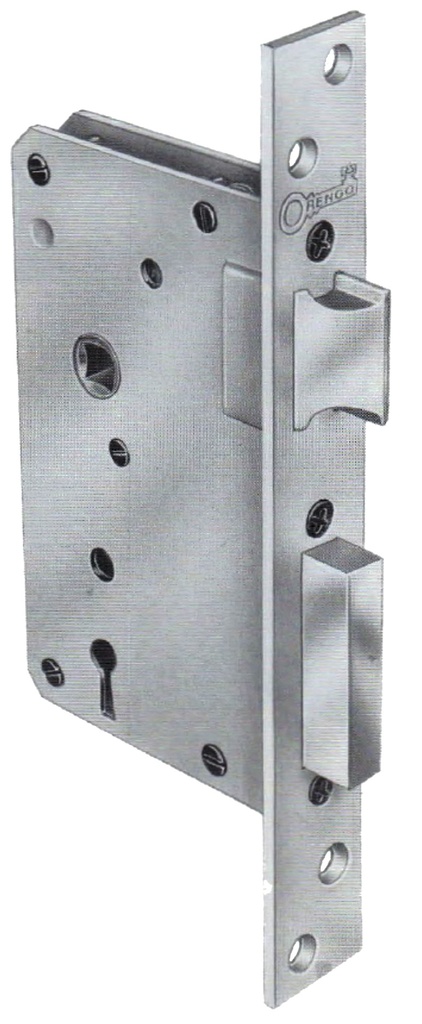 CERRADURA EMBUTIR GOLPE Y LLAVE 40 MM.