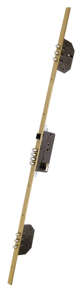 Cerradura 2000/3 fte.aluminio dorado DS15 70 desc. altura 2,03  c/l.45