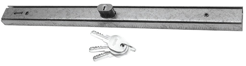 Cerradura ballesta llave puntos 40x20x500 mm.