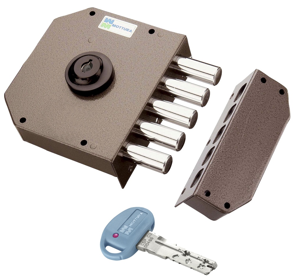 CERRADURA LLAVE SOLA P8 "C" ESMALTADA IZDA.