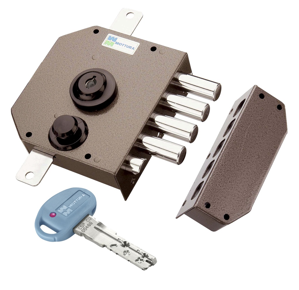 CERRAD.GOLPE-LLAVE P8 "C" ESMAL.C/VAR.DCHA